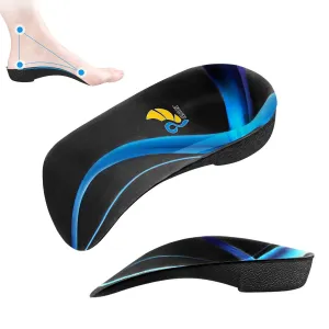 3/4 Arch Support Insoles for Women/Men,QBK Orthotics Shoe Insoles High Arch Supports Shoe Insoles for Plantar Fasciitis, Flat Feet, Over-Pronation,Height Increase Insoles, Heel Cushion Inserts，M M:(men6.5-8.5/Women7.5-9.5) M:(Men6.5-8.5/Women7.5-9.5)