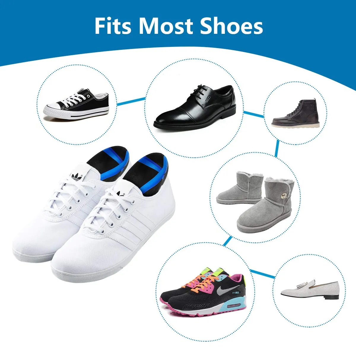3/4 Arch Support Insoles for Women/Men,QBK Orthotics Shoe Insoles High Arch Supports Shoe Insoles for Plantar Fasciitis, Flat Feet, Over-Pronation,Height Increase Insoles, Heel Cushion Inserts，M M:(men6.5-8.5/Women7.5-9.5) M:(Men6.5-8.5/Women7.5-9.5)