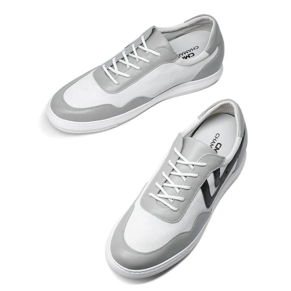 6 CM/2.36 Inches CMR CHAMARIPA Men's White Elevator Sneakers - 2.36 Inches Height Increase