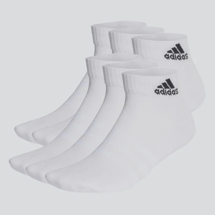 ADIDAS CUSHIONED SPORTSWEAR ANKLE SOCKS 6 PAIRS - HT3442
