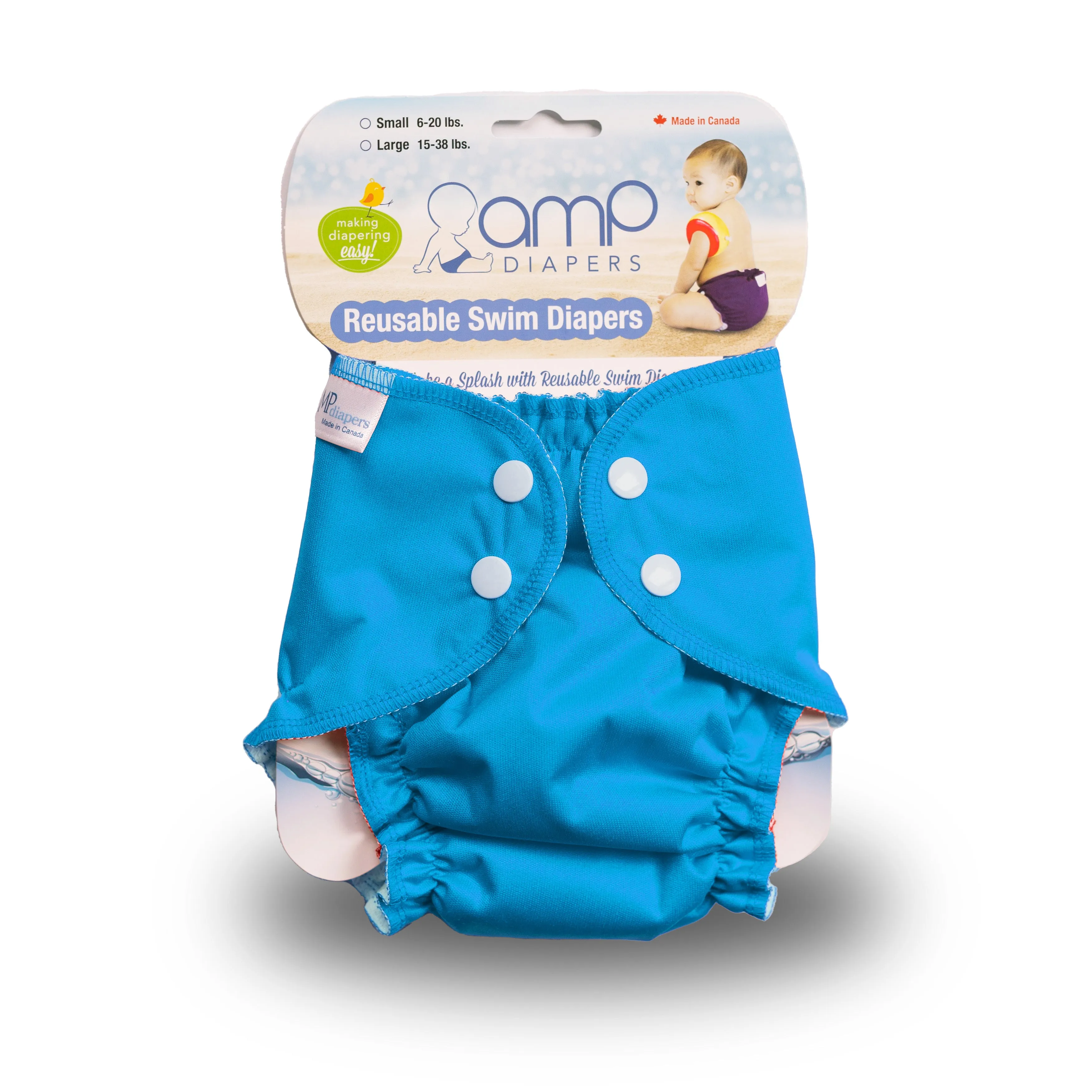 AMP Swim Diaper - LARGE (15-38lbs)