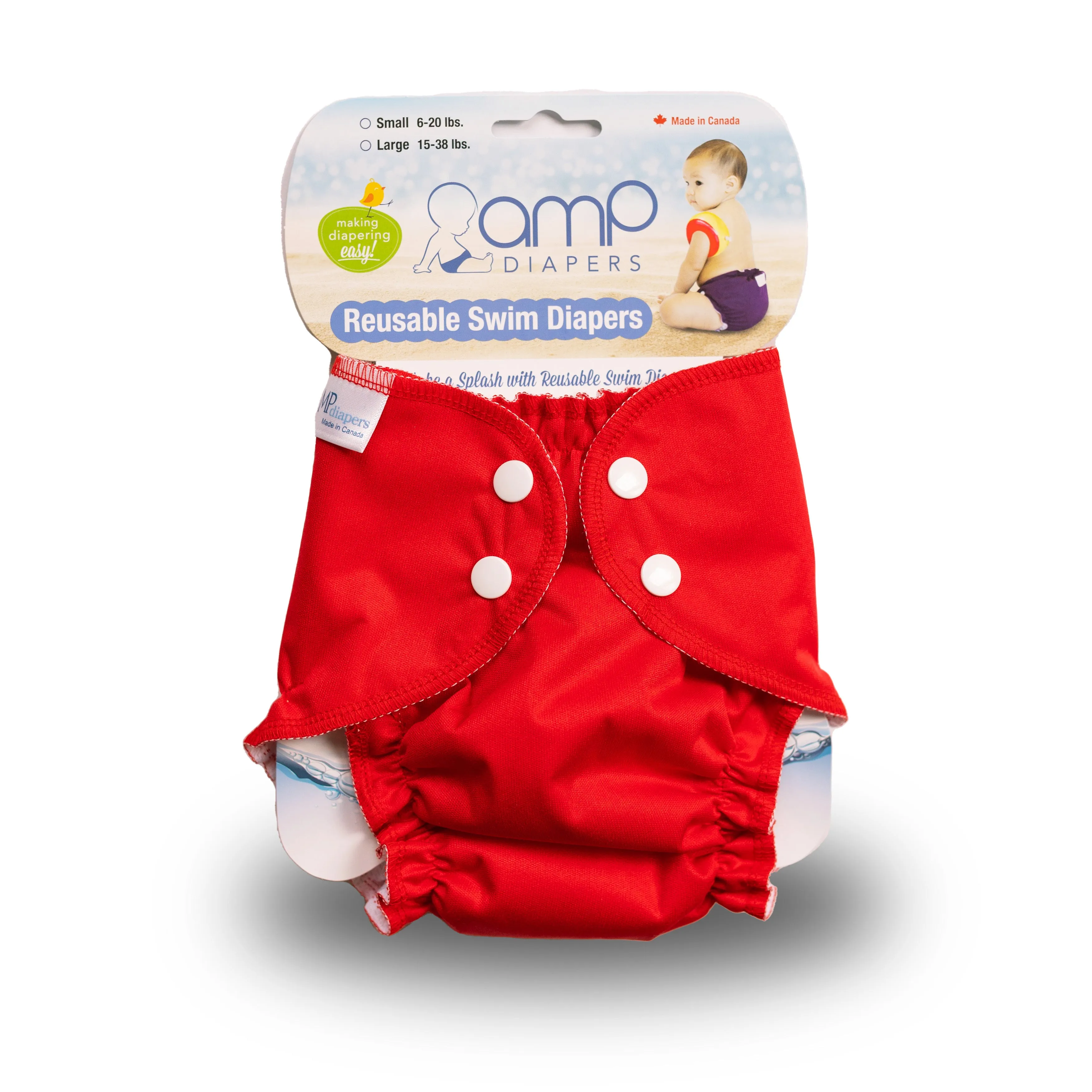 AMP Swim Diaper - LARGE (15-38lbs)