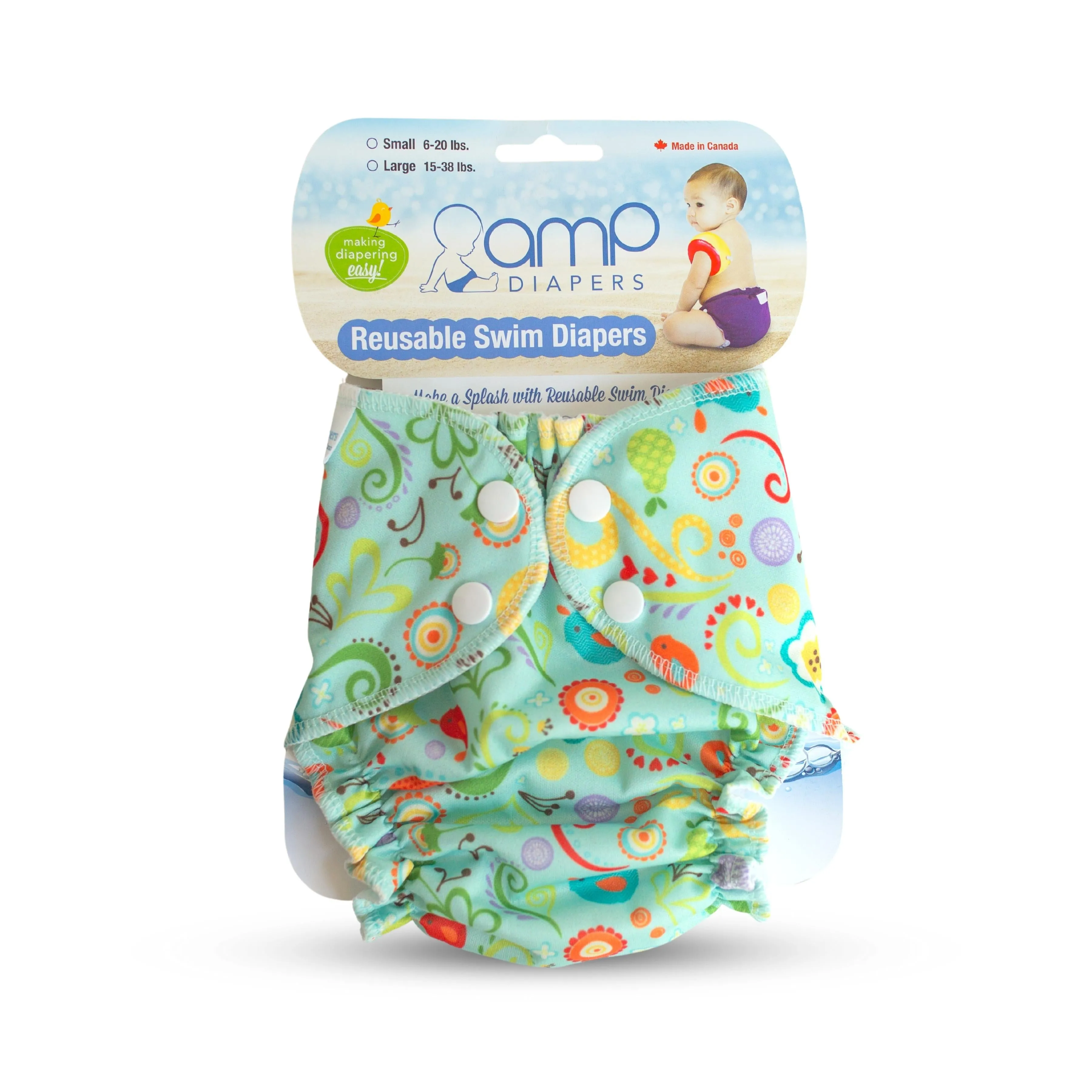 AMP Swim Diaper - LARGE (15-38lbs)