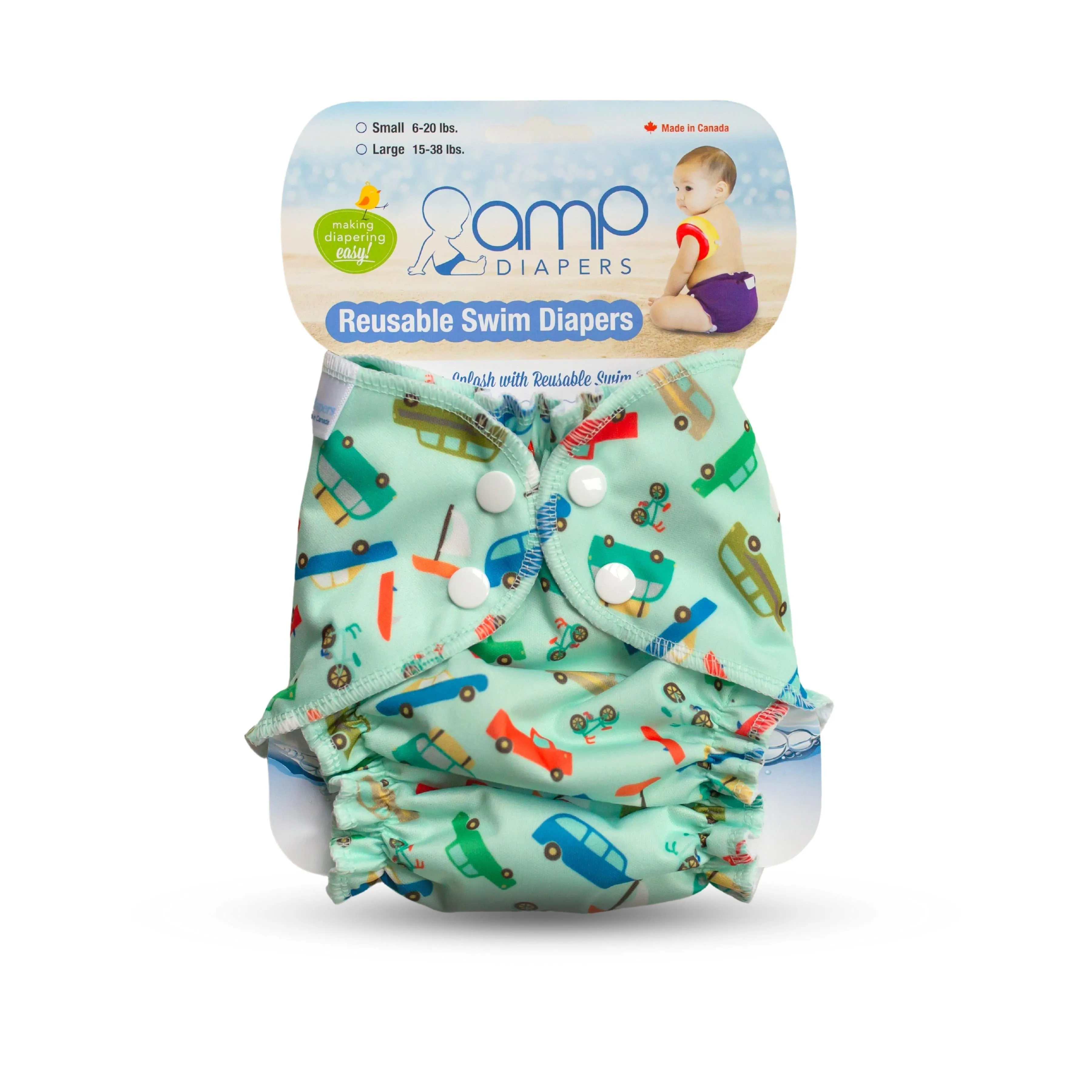 AMP Swim Diaper - LARGE (15-38lbs)