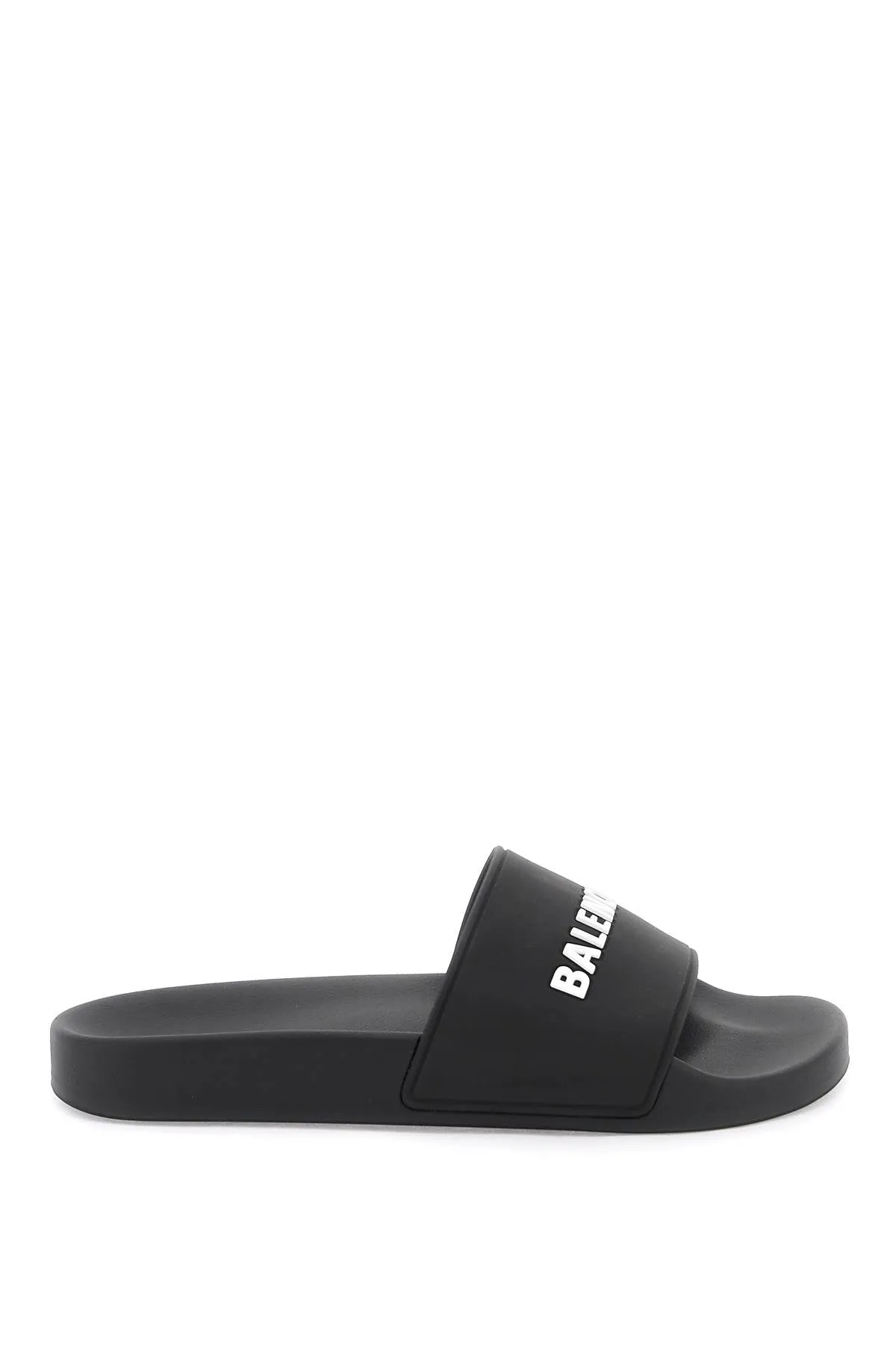 Balenciaga logo pool slides