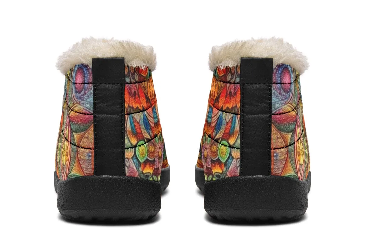 Blotter Patch Art Winter Slippers