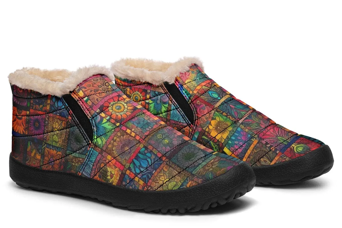 Blotter Quilt Winter Slippers