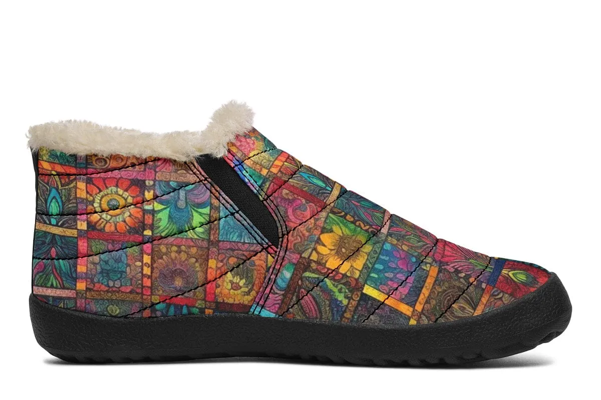 Blotter Quilt Winter Slippers