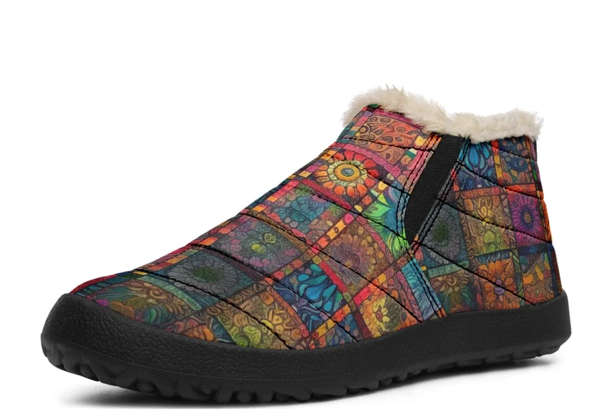 Blotter Quilt Winter Slippers
