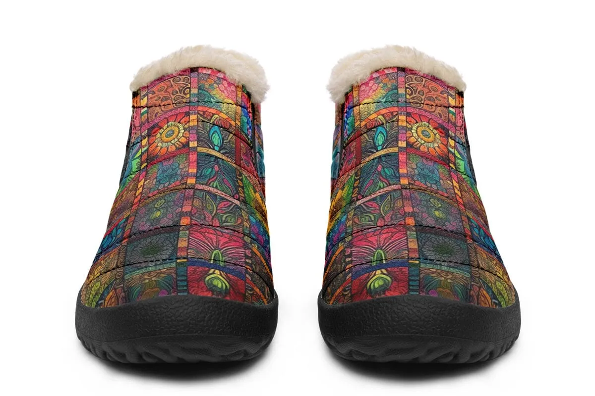 Blotter Quilt Winter Slippers