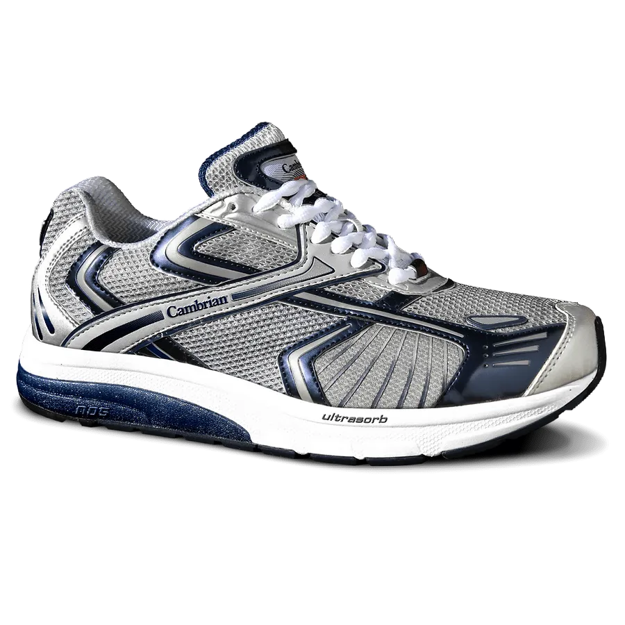 Cambrian Men's Genesis Walking Shoes- Silver/ Navy