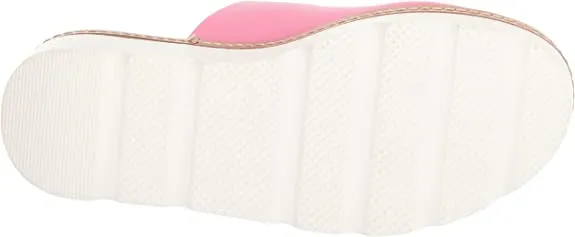 Chinese Laundry Surfs Up Pink Slip On Open Toe Platform & Wedge Platform Sandals