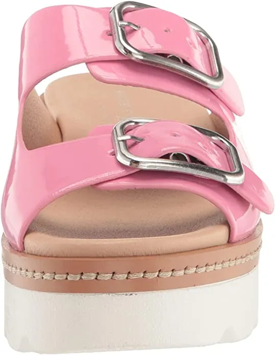 Chinese Laundry Surfs Up Pink Slip On Open Toe Platform & Wedge Platform Sandals