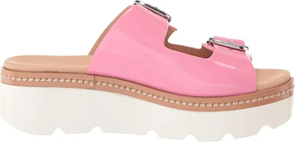 Chinese Laundry Surfs Up Pink Slip On Open Toe Platform & Wedge Platform Sandals