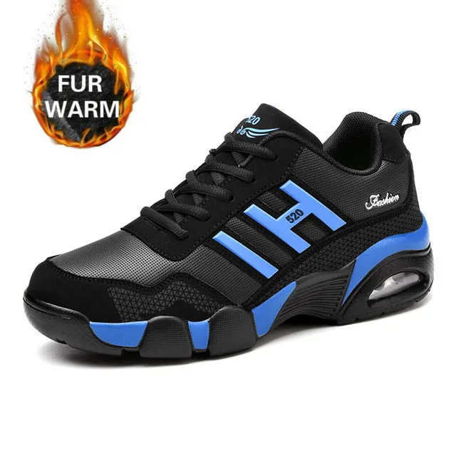 Cuzcare Men Orthopedic Shoes Non-shock Sole Plush Winter Boots