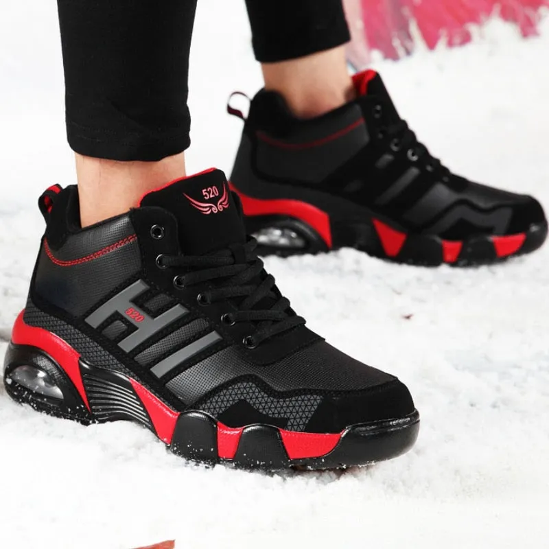 Cuzcare Men Orthopedic Shoes Non-shock Sole Plush Winter Boots