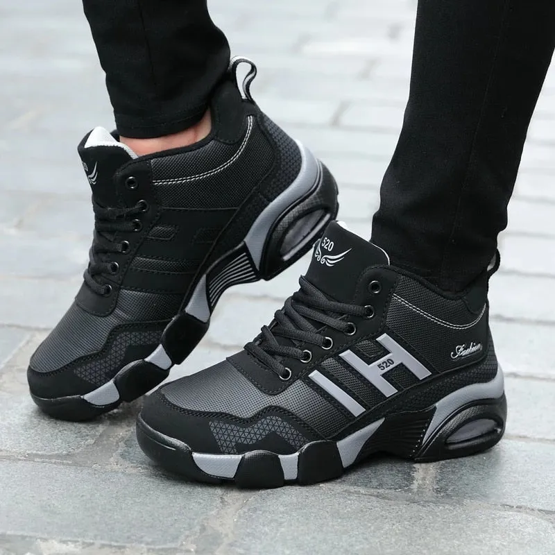 Cuzcare Men Orthopedic Shoes Non-shock Sole Plush Winter Boots