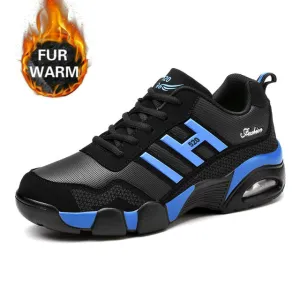 Cuzcare Men Orthopedic Shoes Non-shock Sole Plush Winter Boots