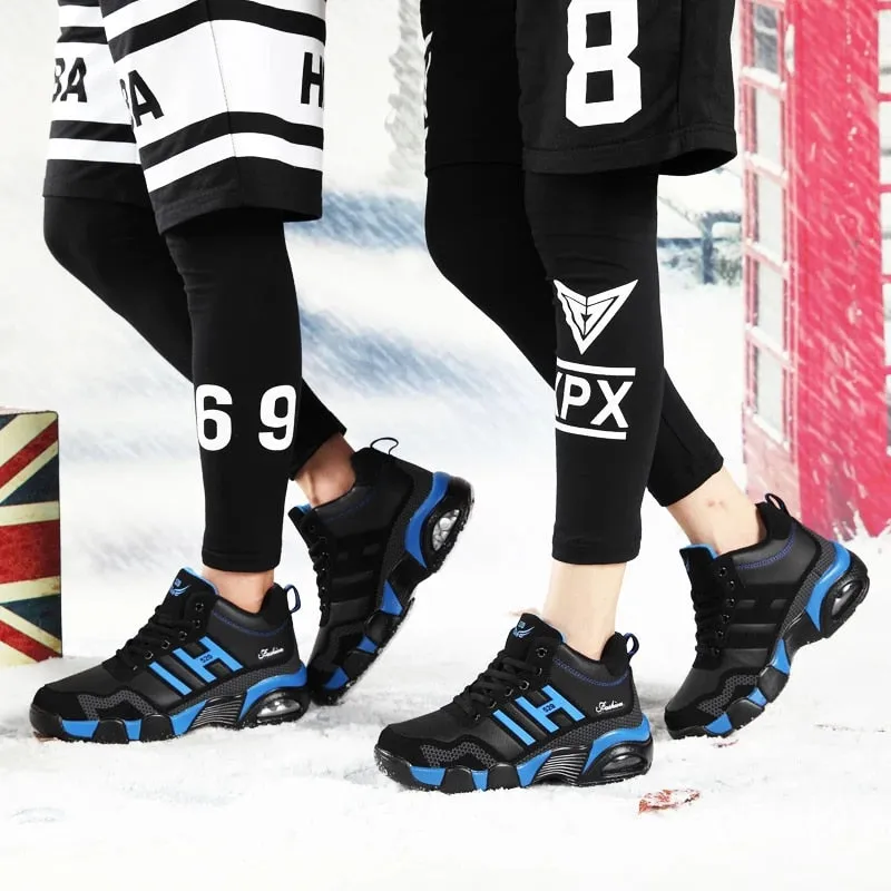 Cuzcare Men Orthopedic Shoes Non-shock Sole Plush Winter Boots