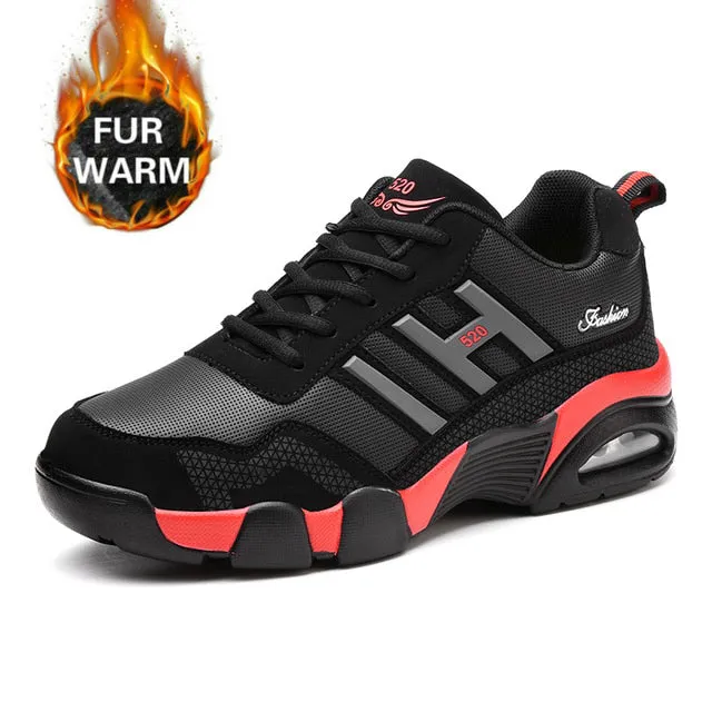 Cuzcare Men Orthopedic Shoes Non-shock Sole Plush Winter Boots