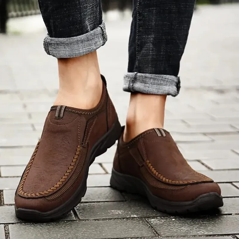 Cuzcare Ortho Women's Shoes Plus Size Comfortable Lightweight Soft Sole Leather Loafers