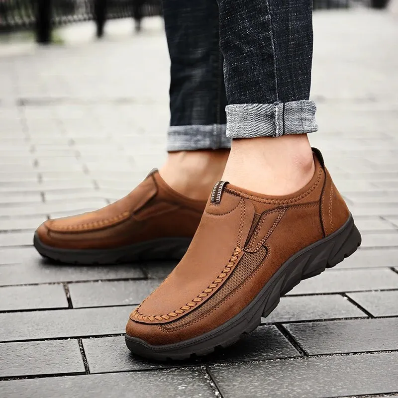 Cuzcare Ortho Women's Shoes Plus Size Comfortable Lightweight Soft Sole Leather Loafers