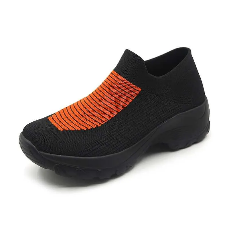 Cuzcare Women Orthopedic Shoes Arch Support Breathable Elastic Shoes
