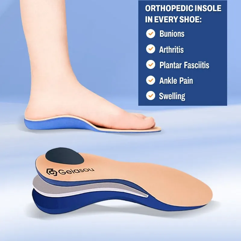 Cuzcare Women Orthopedic Shoes Arch Support Breathable Elastic Shoes