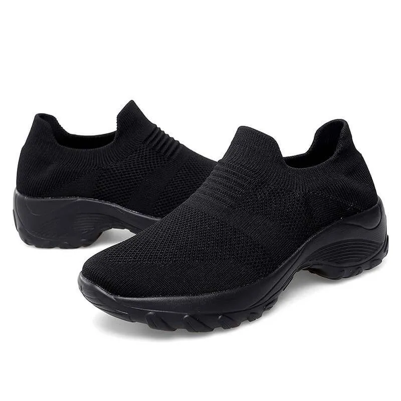 Cuzcare Women Orthopedic Shoes Arch Support Breathable Elastic Shoes