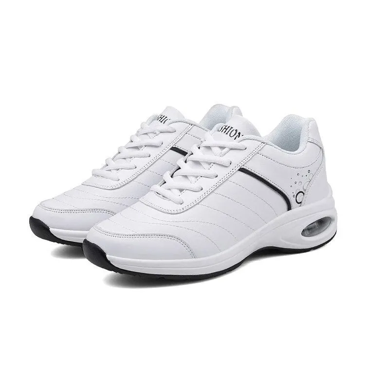 Cuzcare Women Orthopedic Shoes Leather Waterproof Sneakers