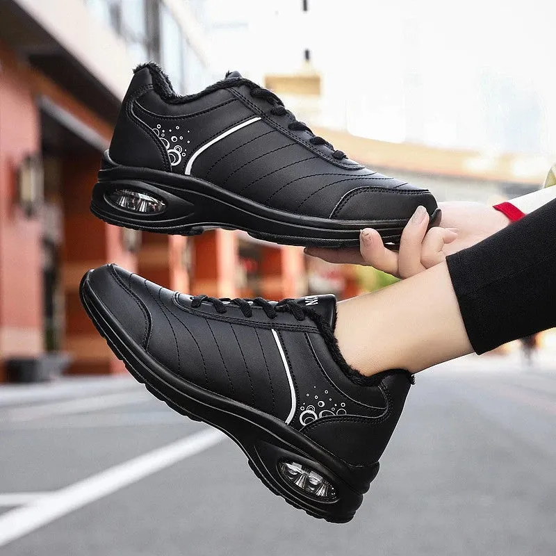 Cuzcare Women Orthopedic Shoes Leather Waterproof Sneakers