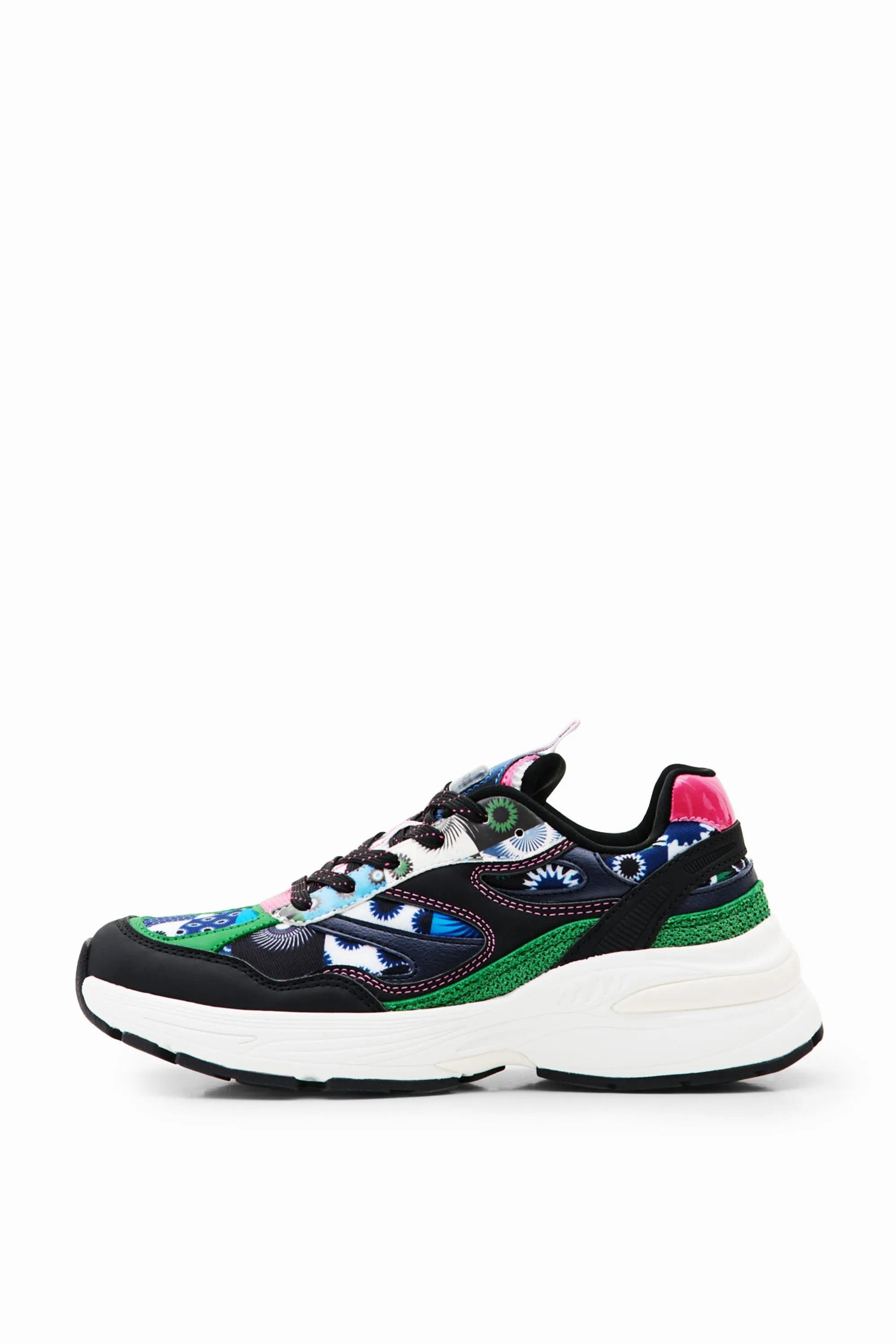 Desigual Moon Patch Geometric Motif Running Sneakers 23WSKA11