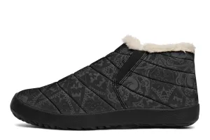 Ghost Mandala Winter Slippers