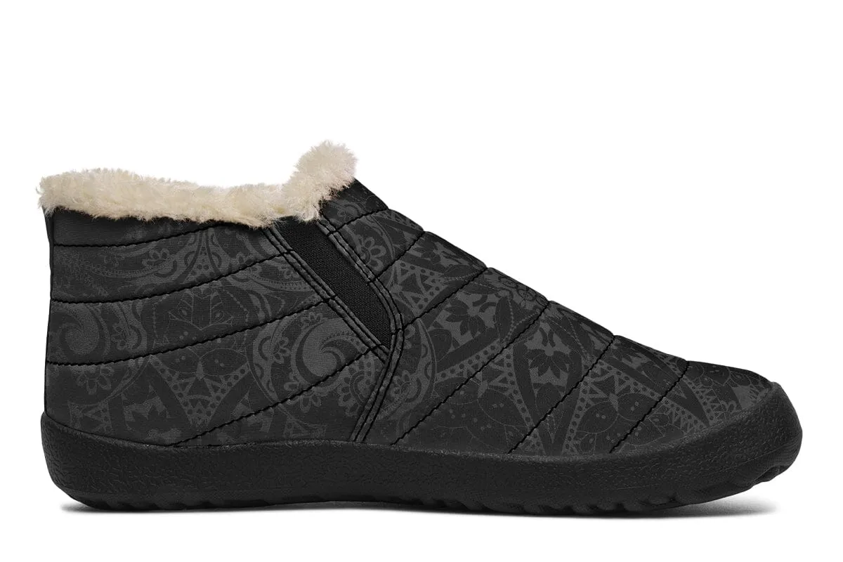 Ghost Mandala Winter Slippers