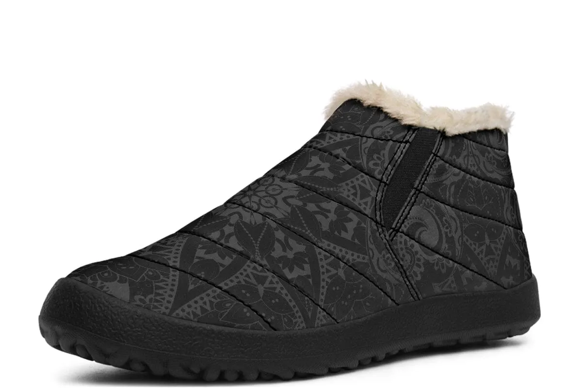 Ghost Mandala Winter Slippers