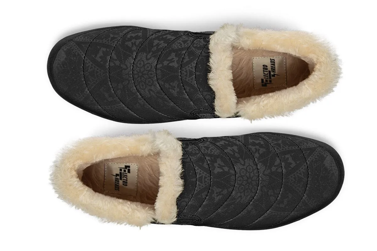 Ghost Mandala Winter Slippers