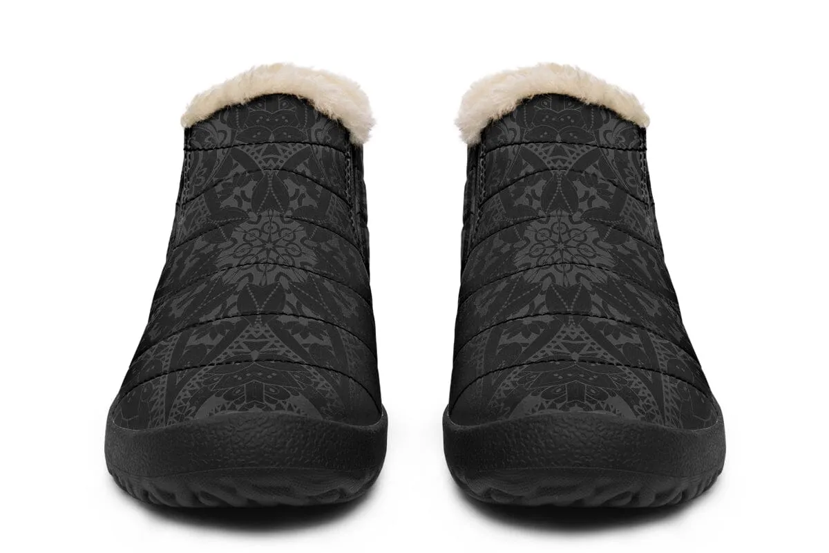 Ghost Mandala Winter Slippers