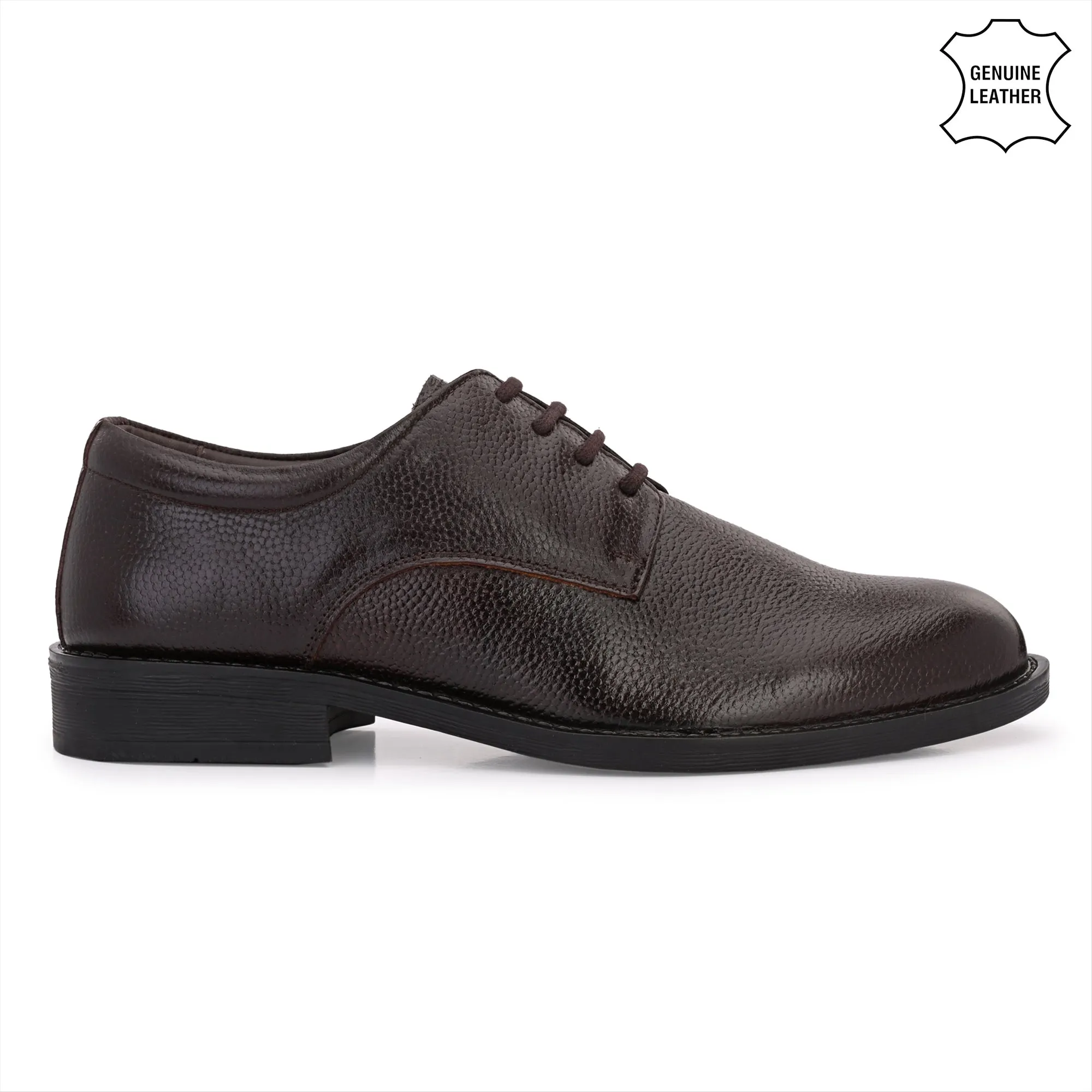 Grand Full Grain Leather Plain Derby Lace Ups