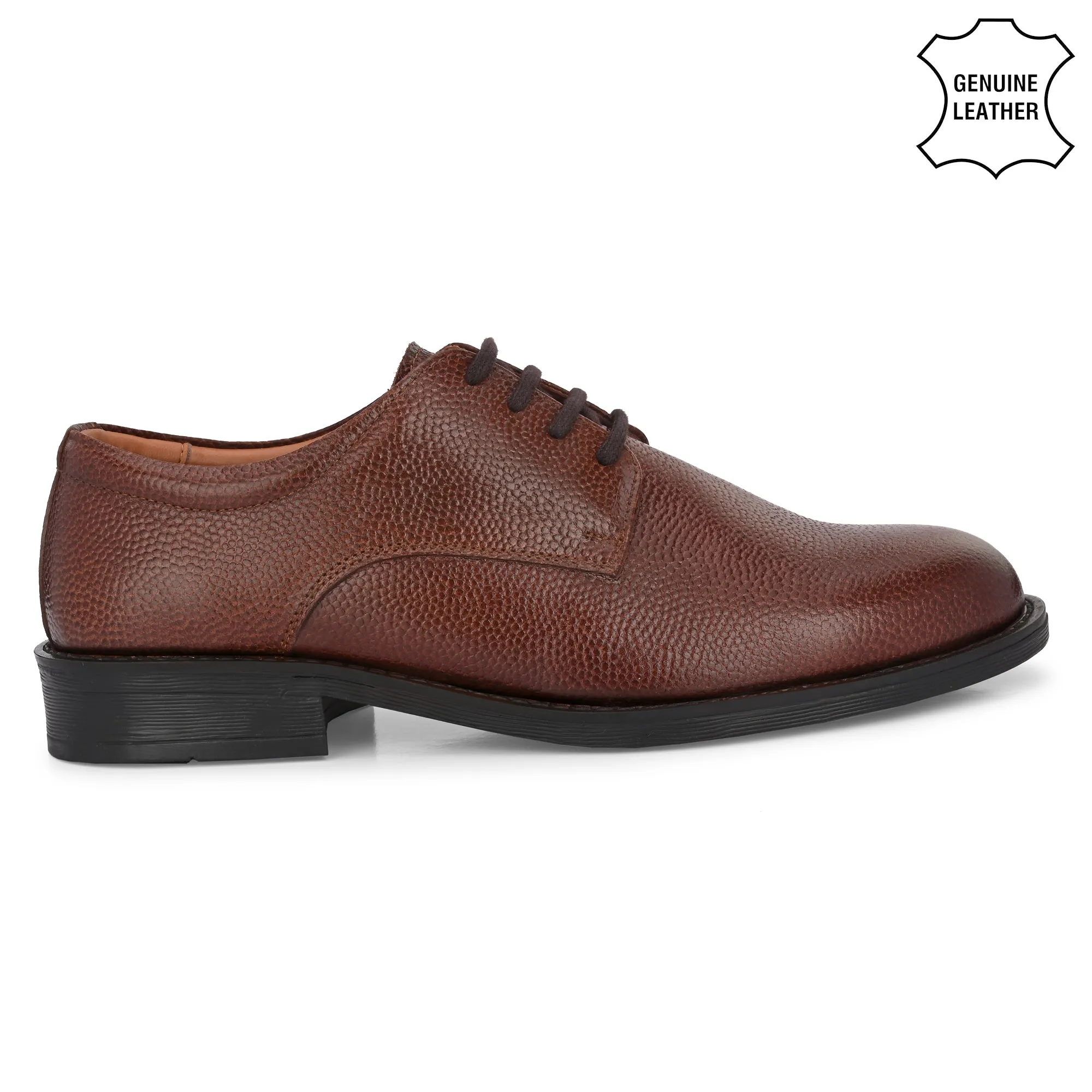 Grand Full Grain Leather Plain Derby Lace Ups