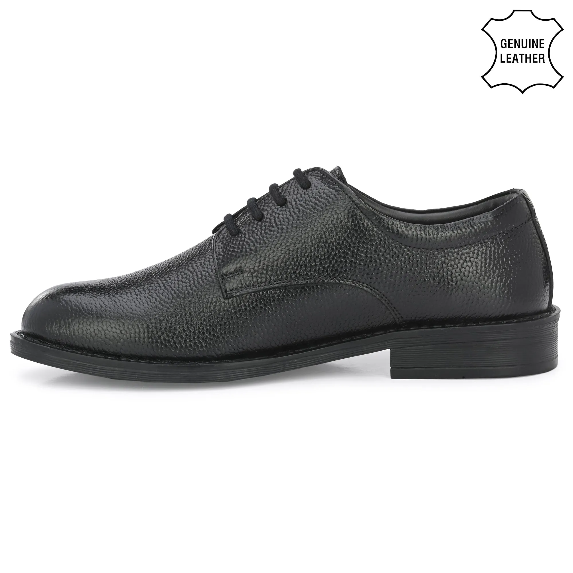 Grand Full Grain Leather Plain Derby Lace Ups