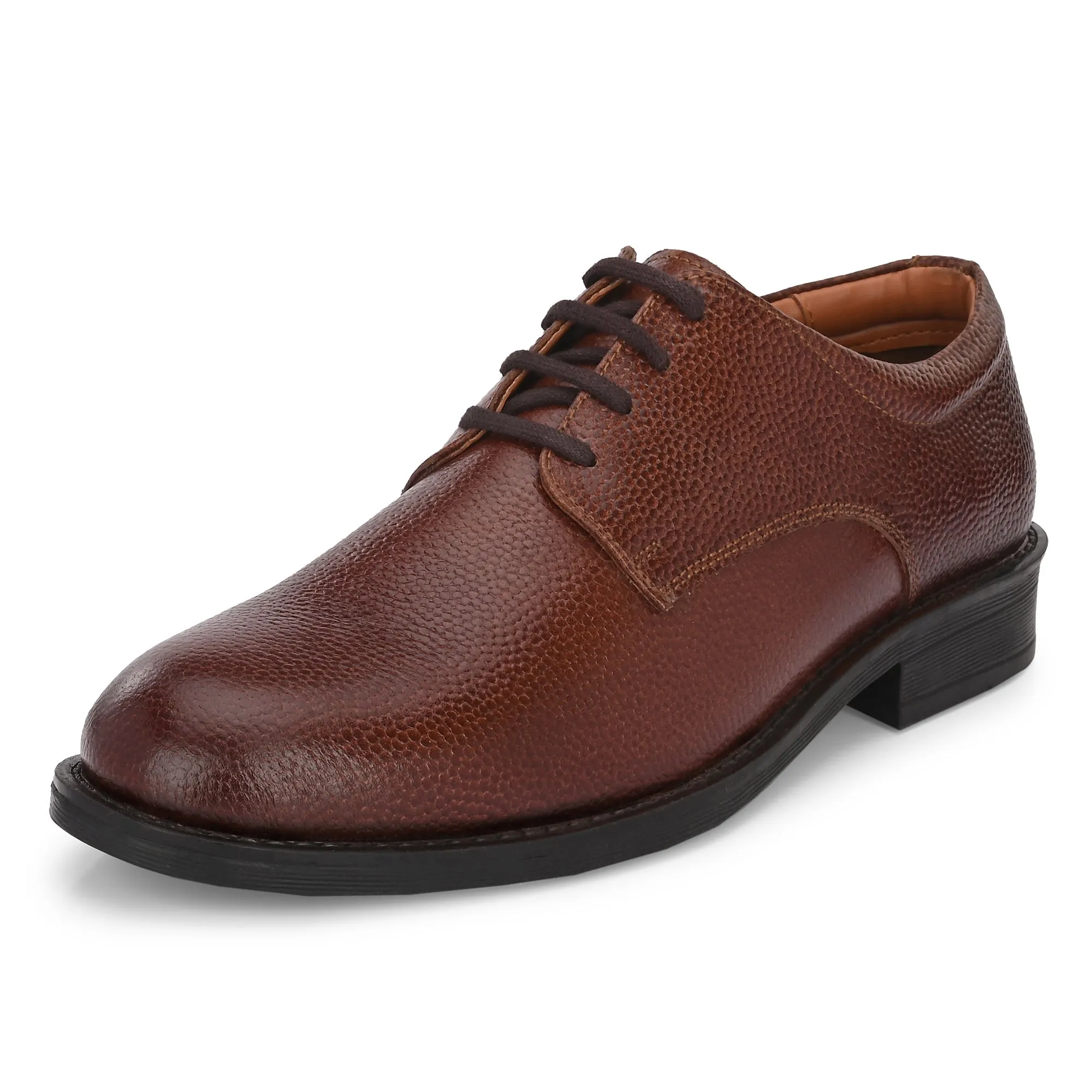 Grand Full Grain Leather Plain Derby Lace Ups