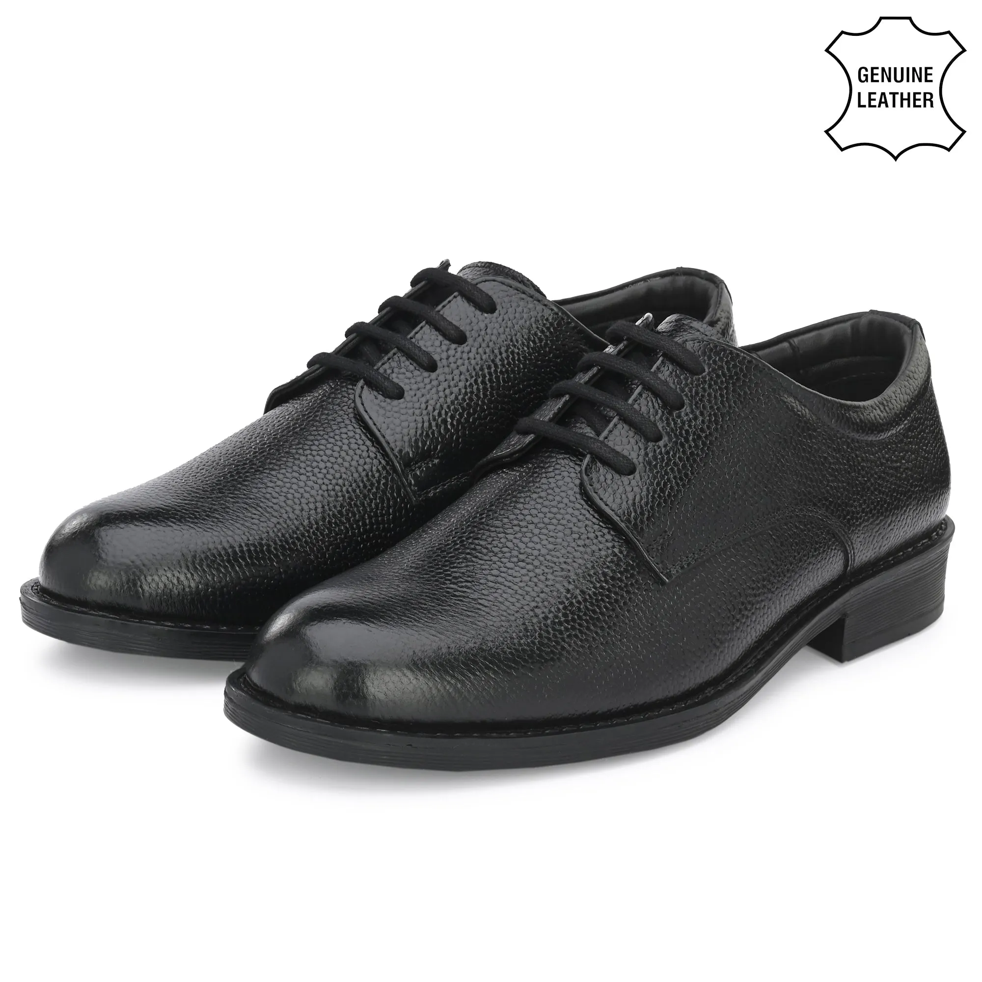 Grand Full Grain Leather Plain Derby Lace Ups