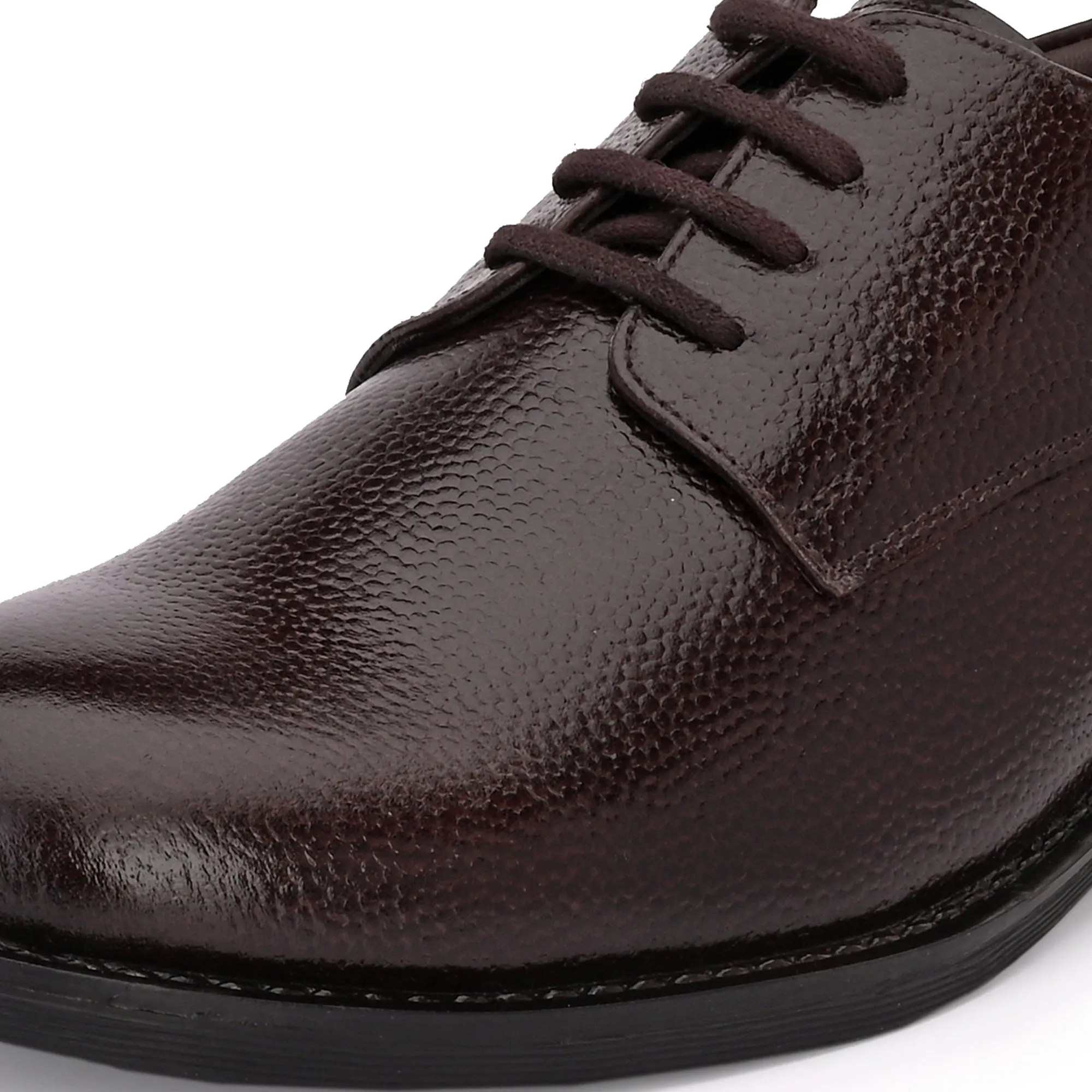 Grand Full Grain Leather Plain Derby Lace Ups