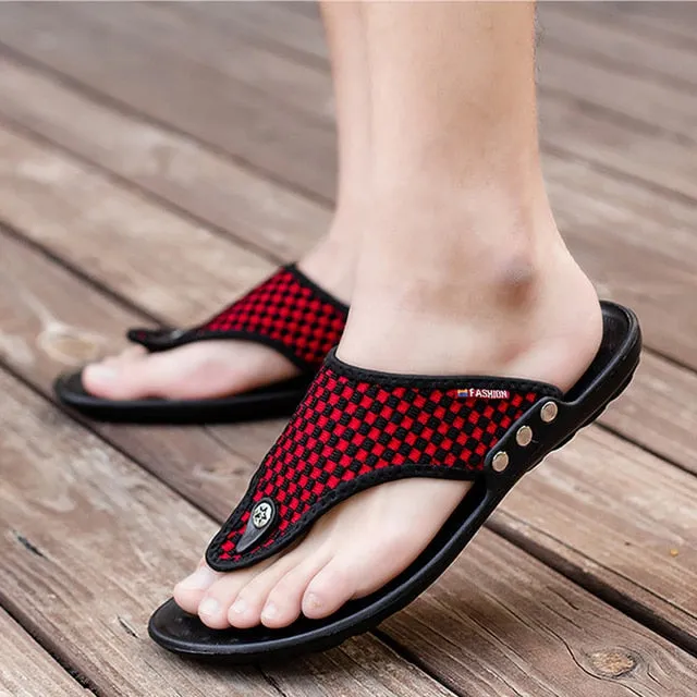 Groovywish Men Best Sandals For Walking Casual Summer Flip-flops