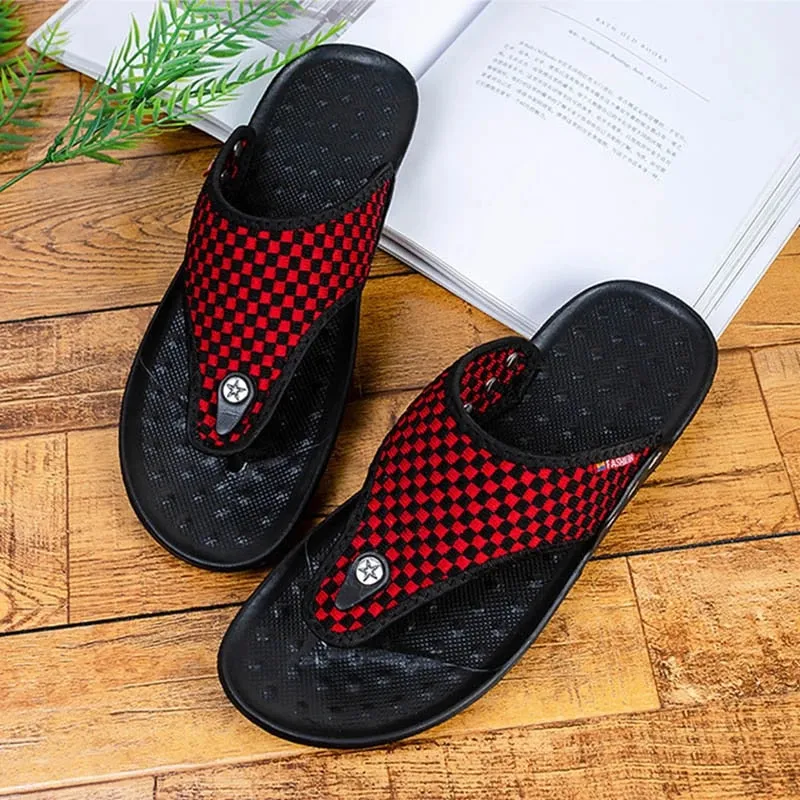 Groovywish Men Best Sandals For Walking Casual Summer Flip-flops