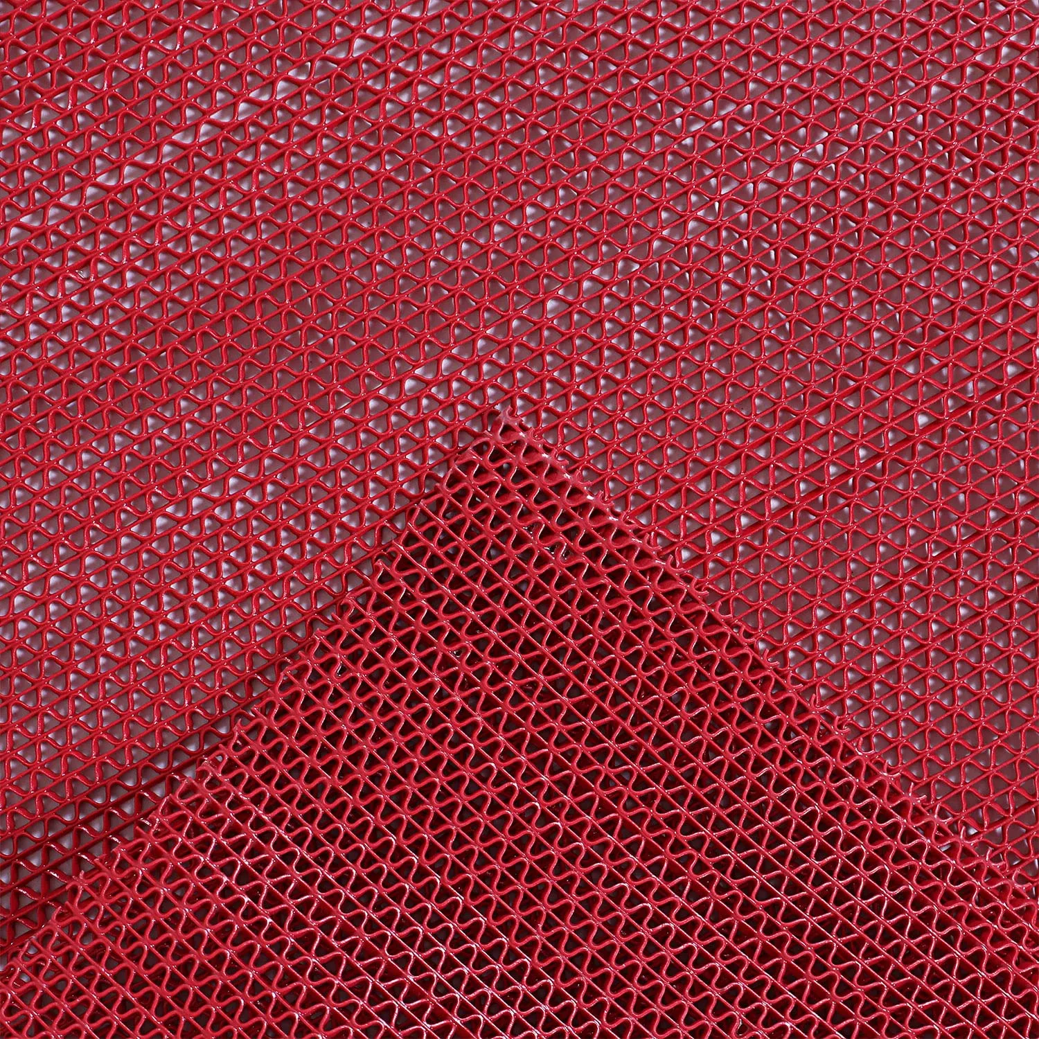 Heart Home Rubber Waterproof Anti-Skid Swimming Pool Mat|Shower Mat|Rainmat for Entrance Area,Bathroom,2 x 8 Feet (Red)
