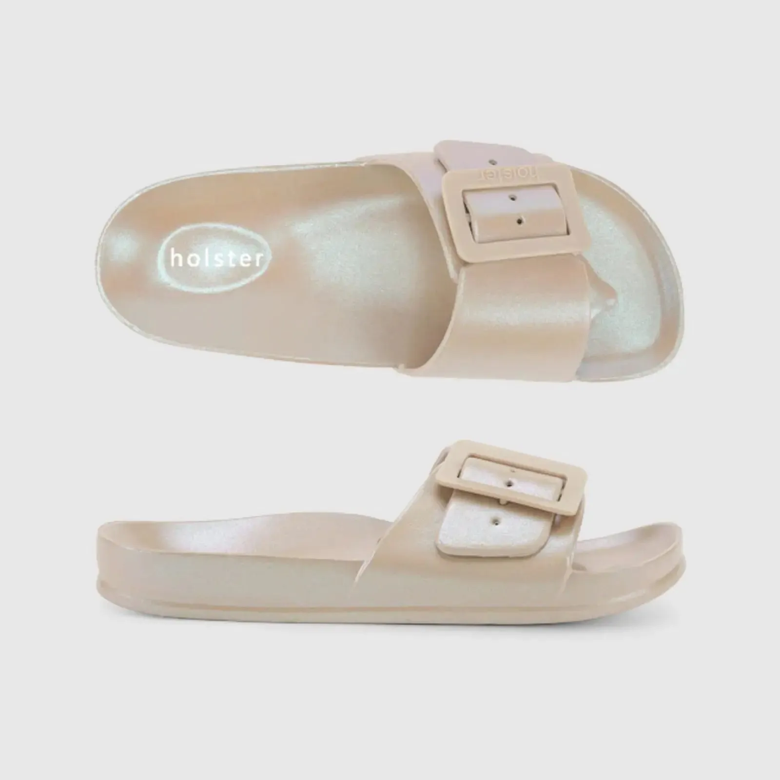 Holster Solace Slide Sandal Sand Metallic HST374