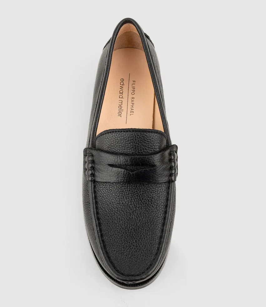 HUGO Penny Loafer in Black