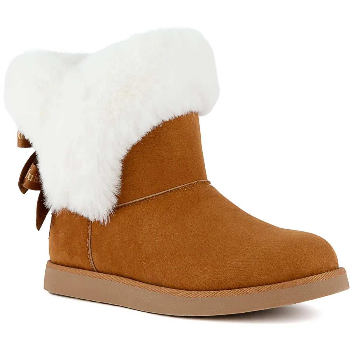 Juicy Couture Womens Faux Suede Cozy Winter & Snow Boots