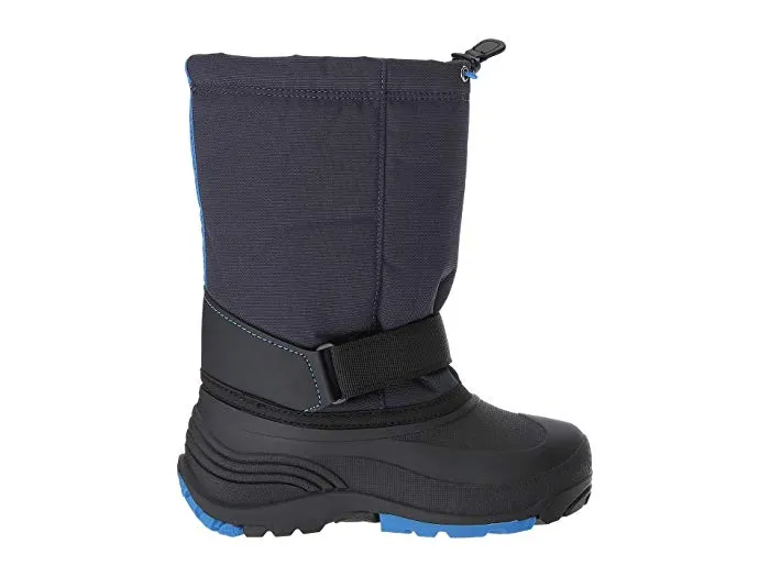 Kamik Kids' Rocket Snow Boot Navy Waterproof Pull On Rounded Toe Snow Boots